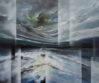 L'passo Benjamin, 36 x 42 Inch, Acrylic on Canvas, Abstract Paintings, AC-LPB-038